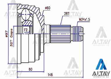 Honda CR-V Dış Aks Kafası Dış OEM 44014-SV4-950